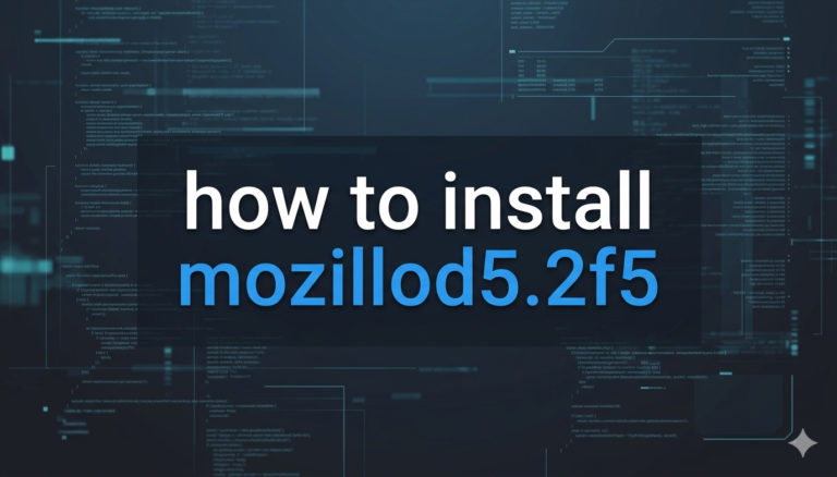 how to install mozillod5.2f5