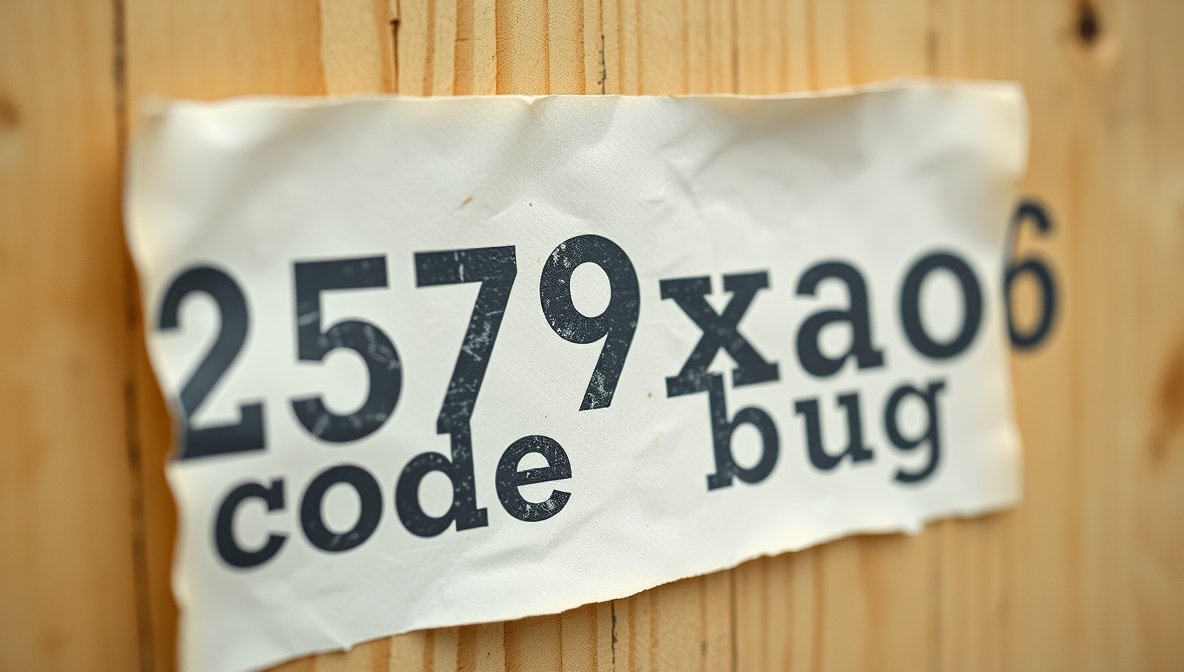 2579xao6 code bug